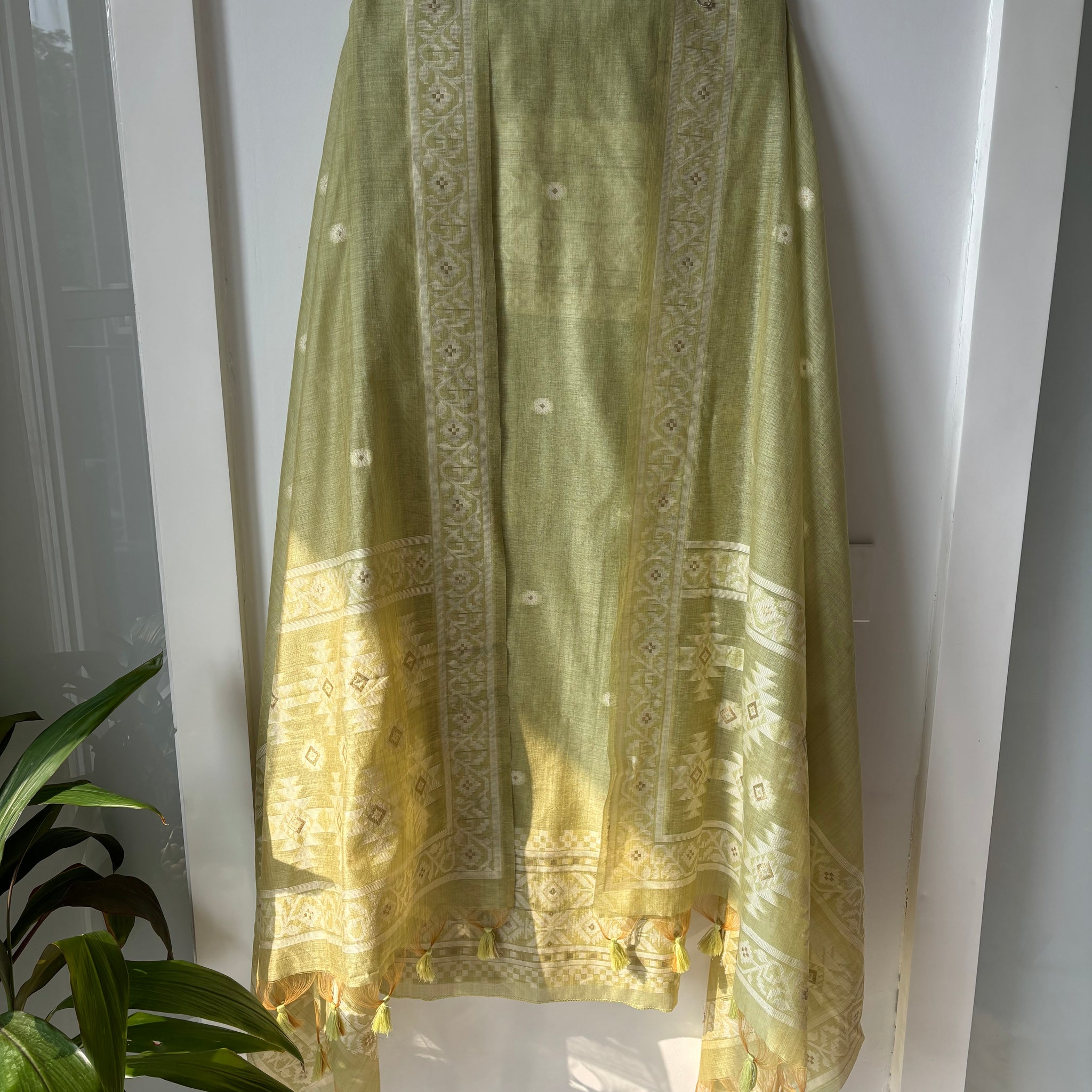 Jamdani Light Green Suit