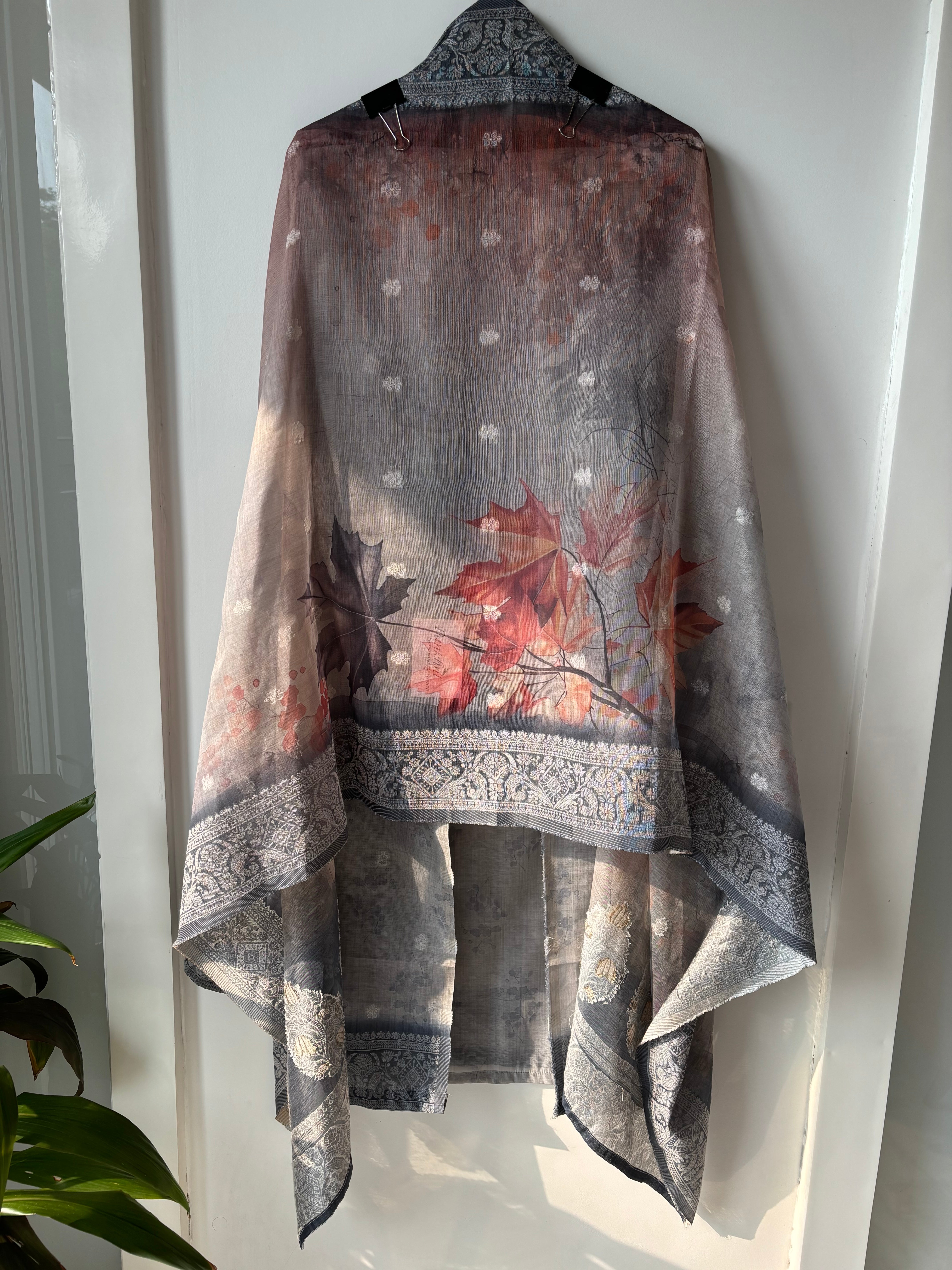 Jamdani Grey Suit